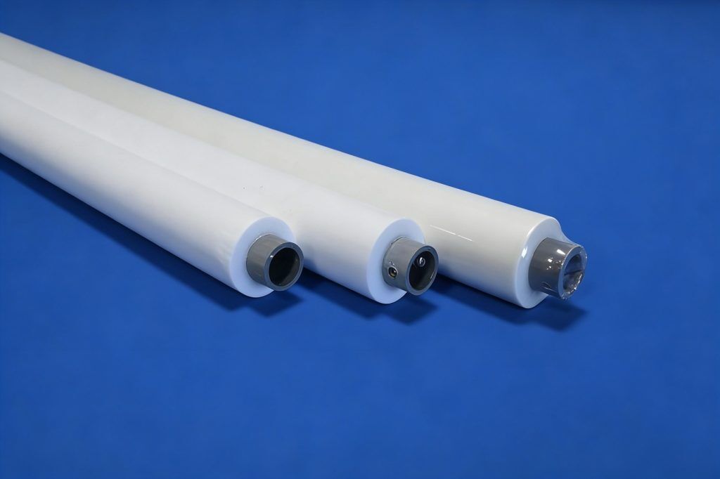 Sponge rollers used in the PCB drying process to absorb leftover water from PCB surfaces after air knife drying, ideal for dense vias or uneven surfaces