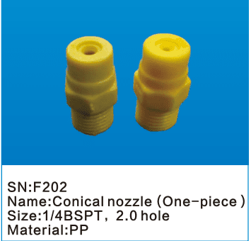 one piece conical nozzle