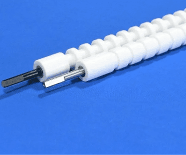 PP conveyor roller with groove for transmission