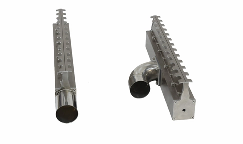 Tiny hole air knife used for moisture removal on FPC circuit boards, ensuring no water residue remains after cleaning, preventing rust and short circuits in PCB manufacturing