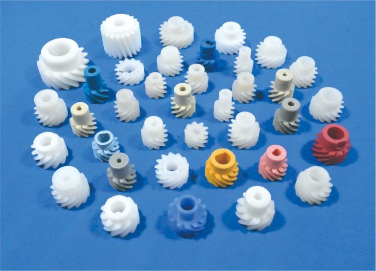 Plastic spur gear for PCB equipment conveyors